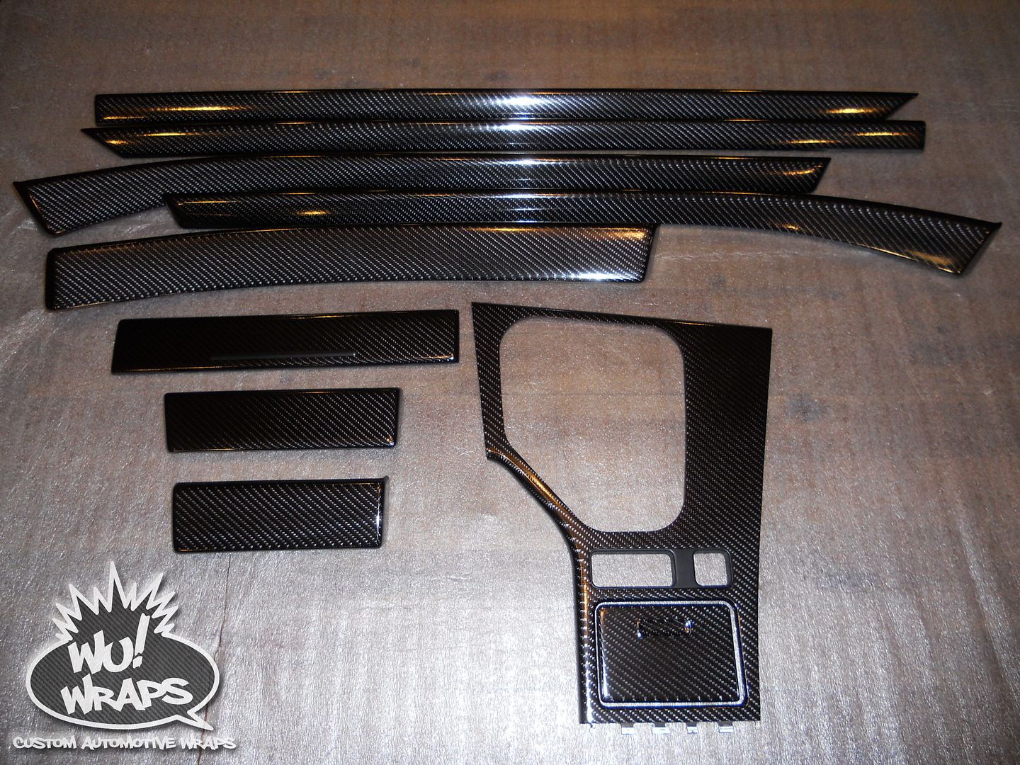 BMW E39 5series Interior Trim 5D4D Carbon Fiber Vinyl Wrap Wu! Wraps